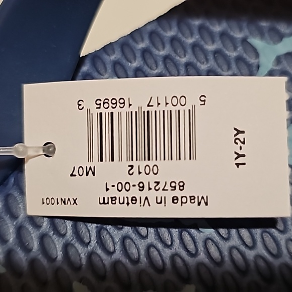 Old Navy Kid Size 1Y-2Y Blue (Shark)Flip-Flop Sandals New - Picture 10 of 11